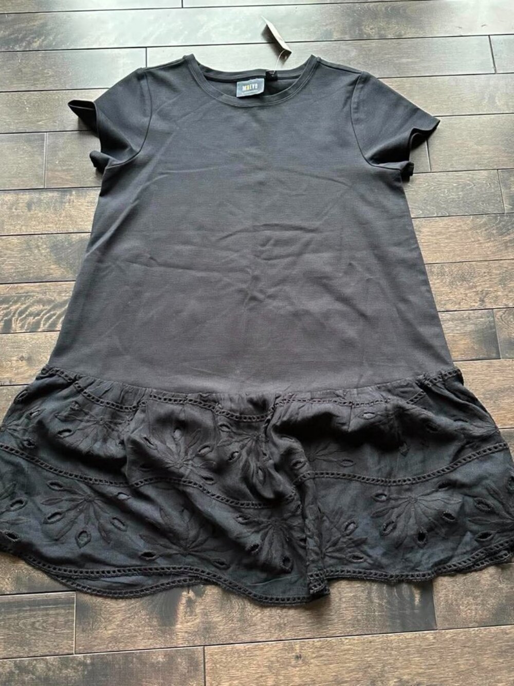 Anthropologie Maeve Ponte Eyelet Hem Dress  - new with tags